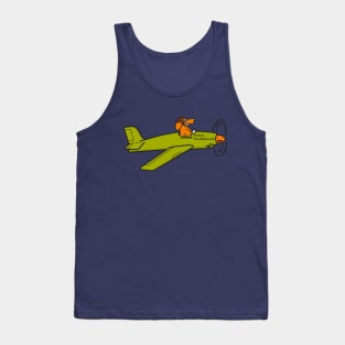 The Boxin Dachshund Flying Ace Tank Top